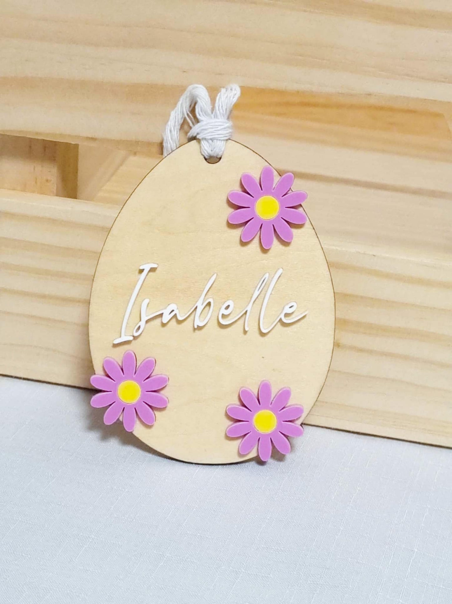 Easter Egg Shaped Tag