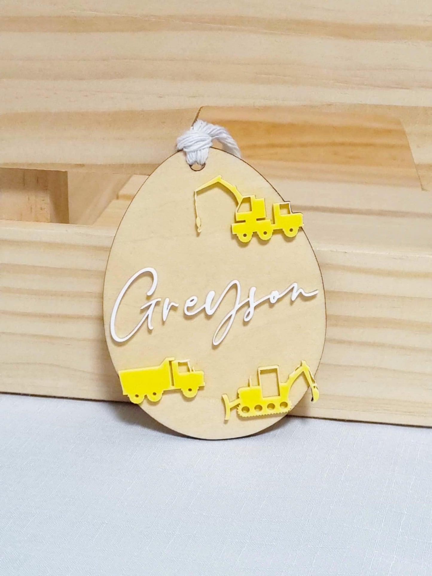 Easter Egg Shaped Tag