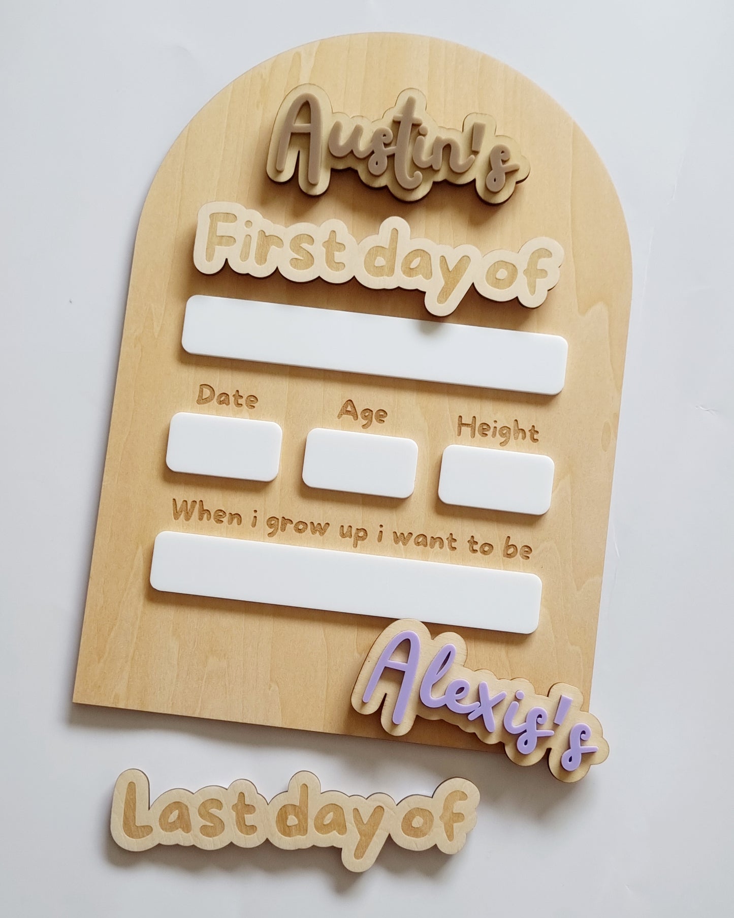 First Day / Last Day Interchangeable