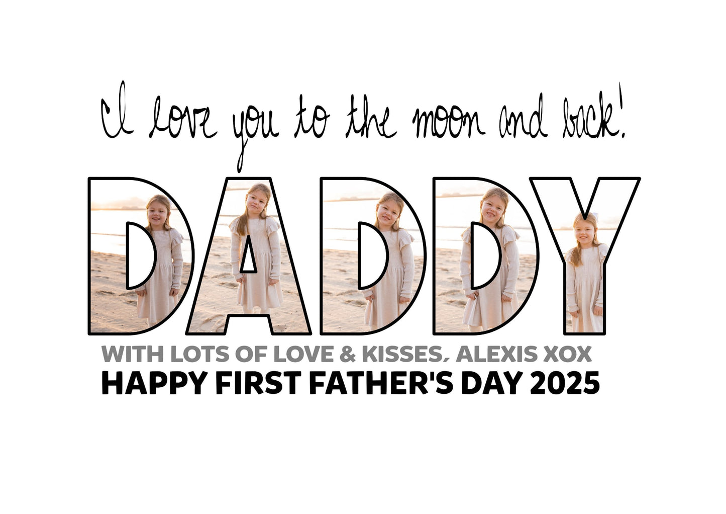 Daddy i love you to the moon and back - Digital File ONLY