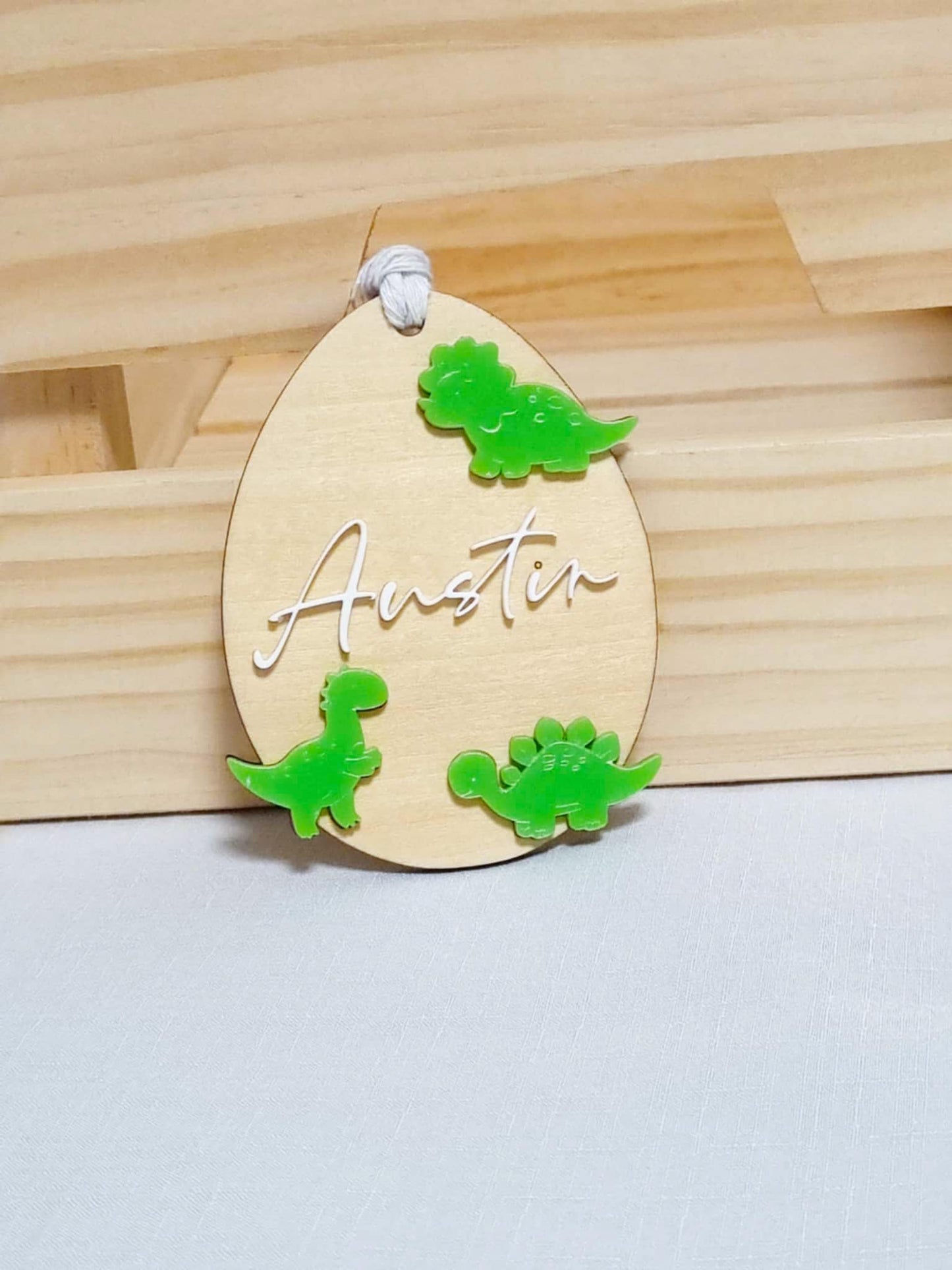 Easter Egg Shaped Tag