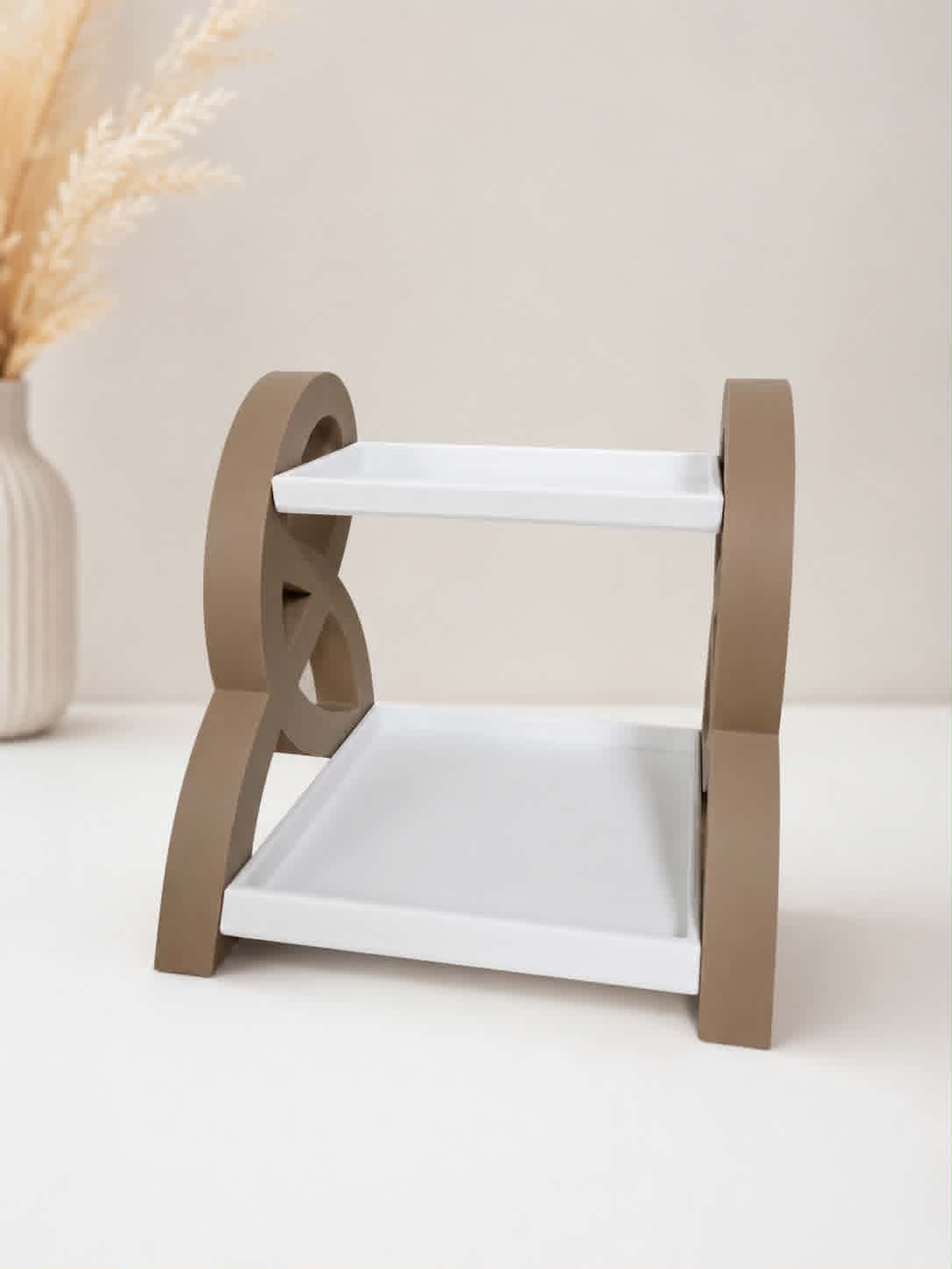 Large Modern 2-Teir Vanity & Perfume Display Shelf