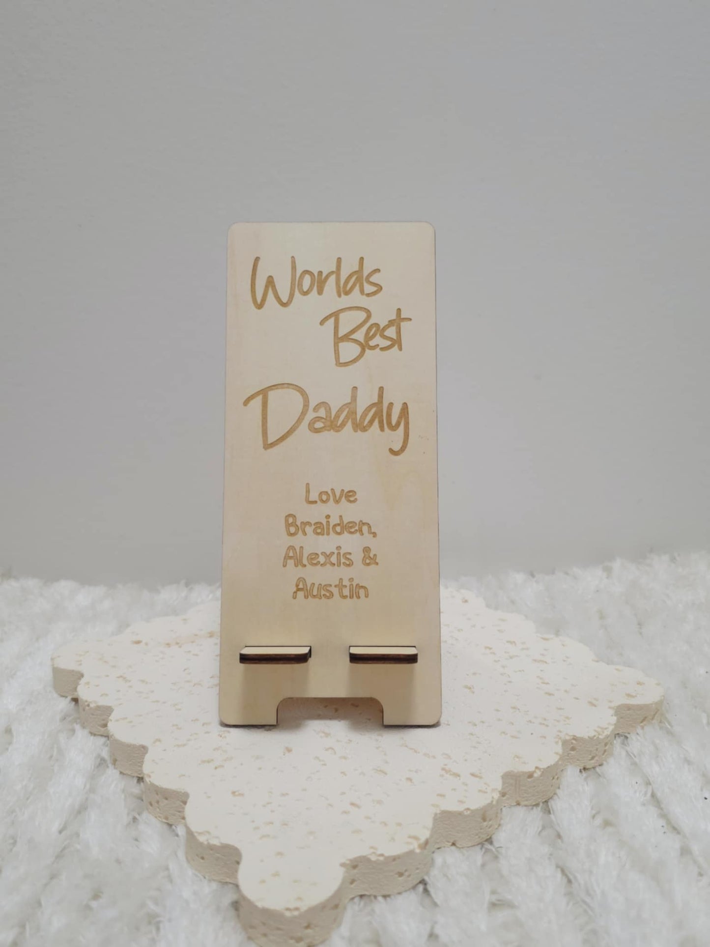 Personalised Phone Stand - Ply