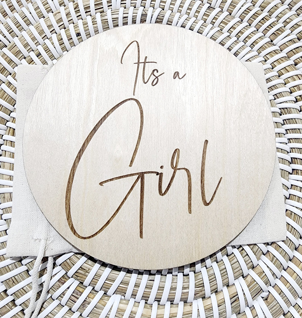 It's a Girl Plaque