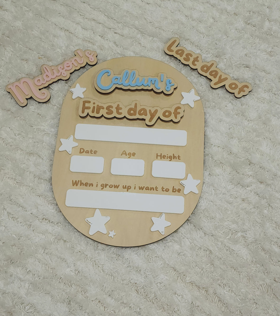 First Day / Last Day Interchangeable - Stars