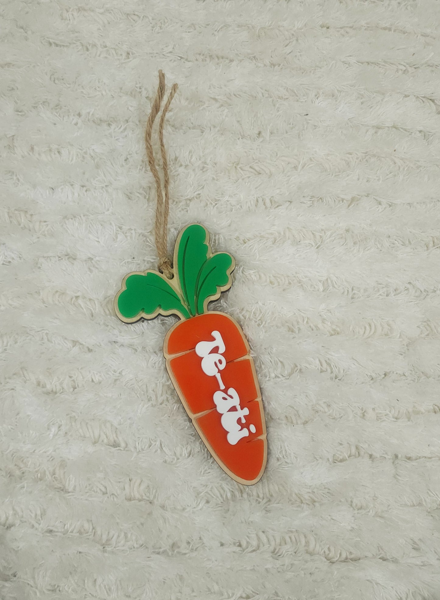 Easter carrot tag