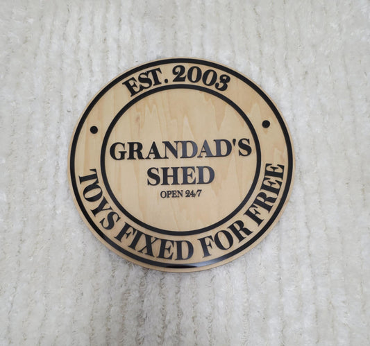 Grandads Shed Sign