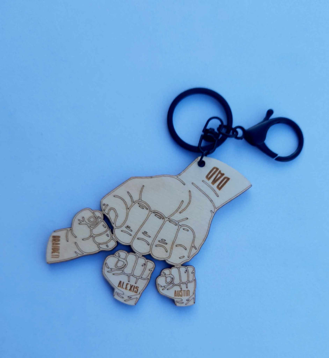 Personalised Wooden Keyring