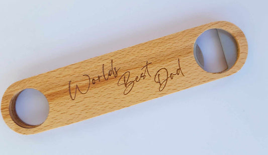 Engraved Wooden Bottle Opener