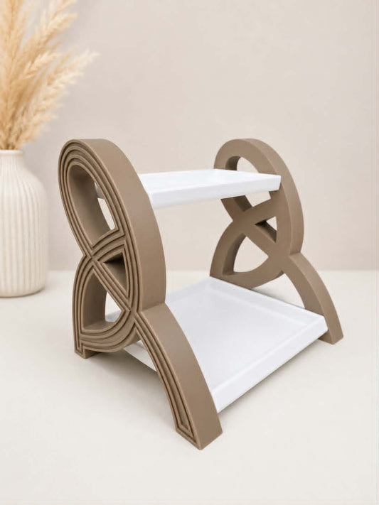 Large Modern 2-Teir Vanity & Perfume Display Shelf