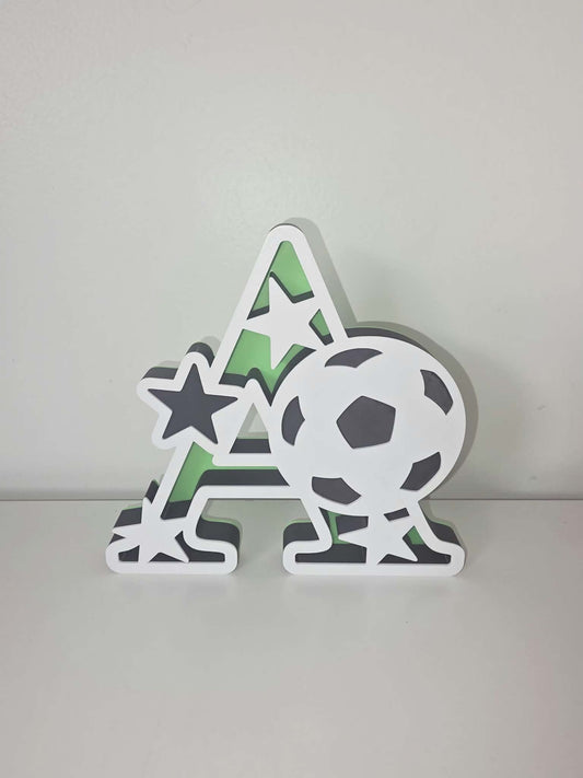 Soccer Personalised Name Letters – 3D Printed