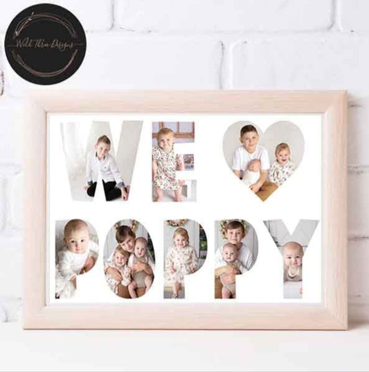 We love poppy - framed