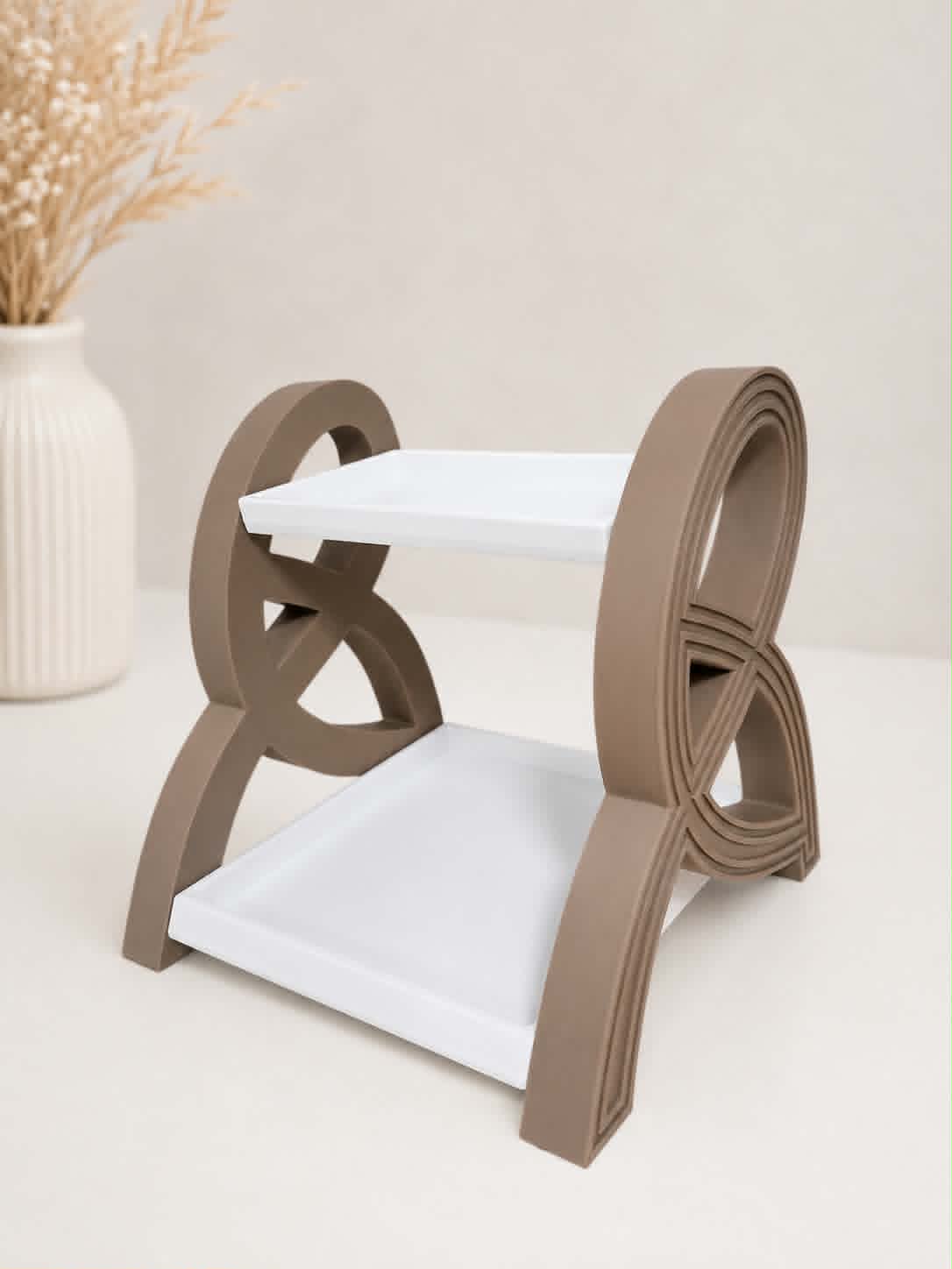 Large Modern 2-Teir Vanity & Perfume Display Shelf