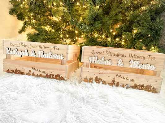 Personalised Christmas Crate small