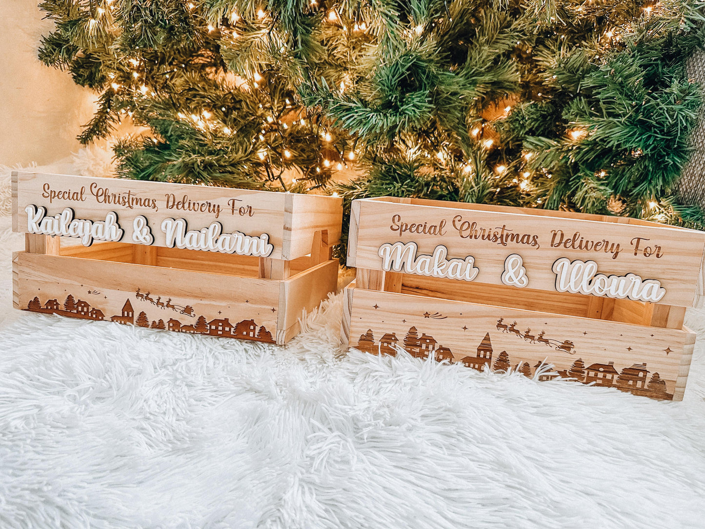 Personalised Christmas Crate small