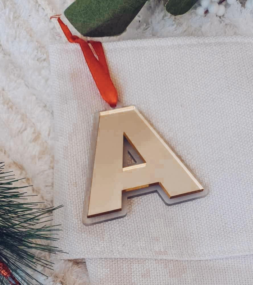 Double layered Initial Ornament