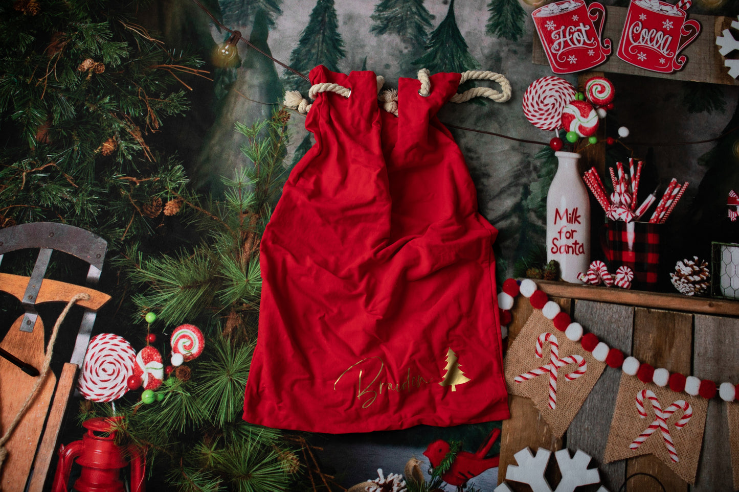 Red Santa Sack