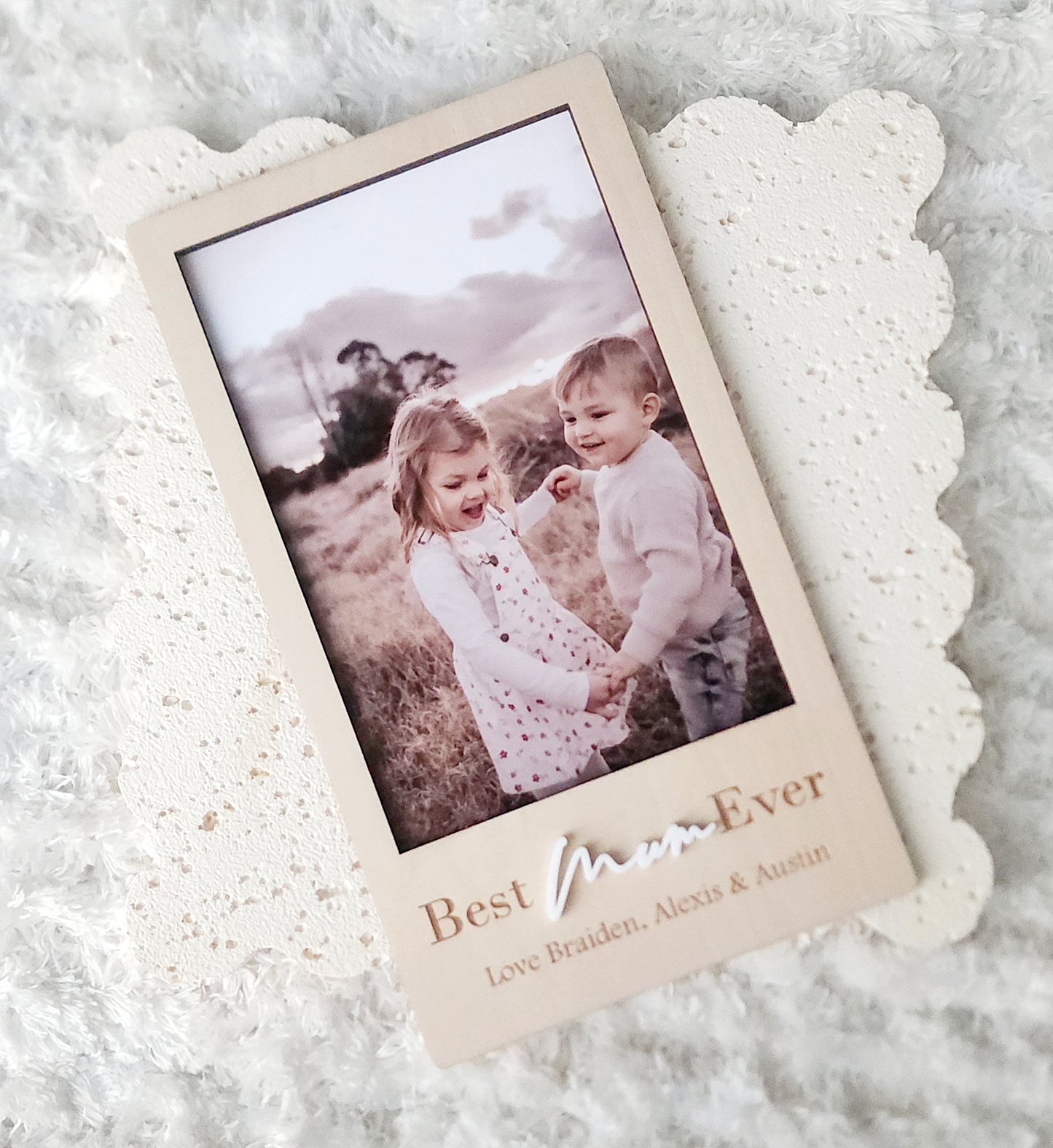 Personalised photo frame- portrait