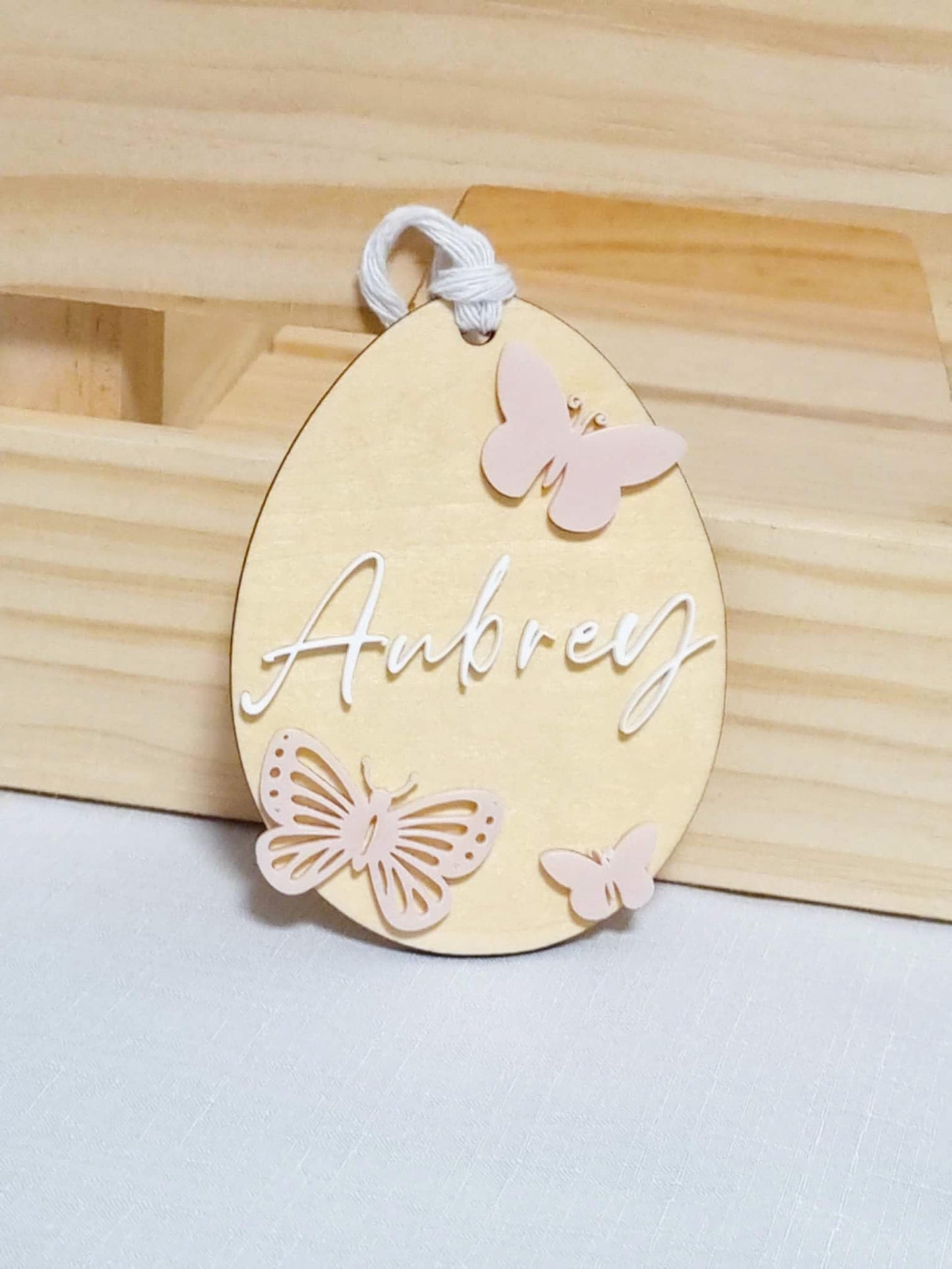 Easter Egg Shaped Tag
