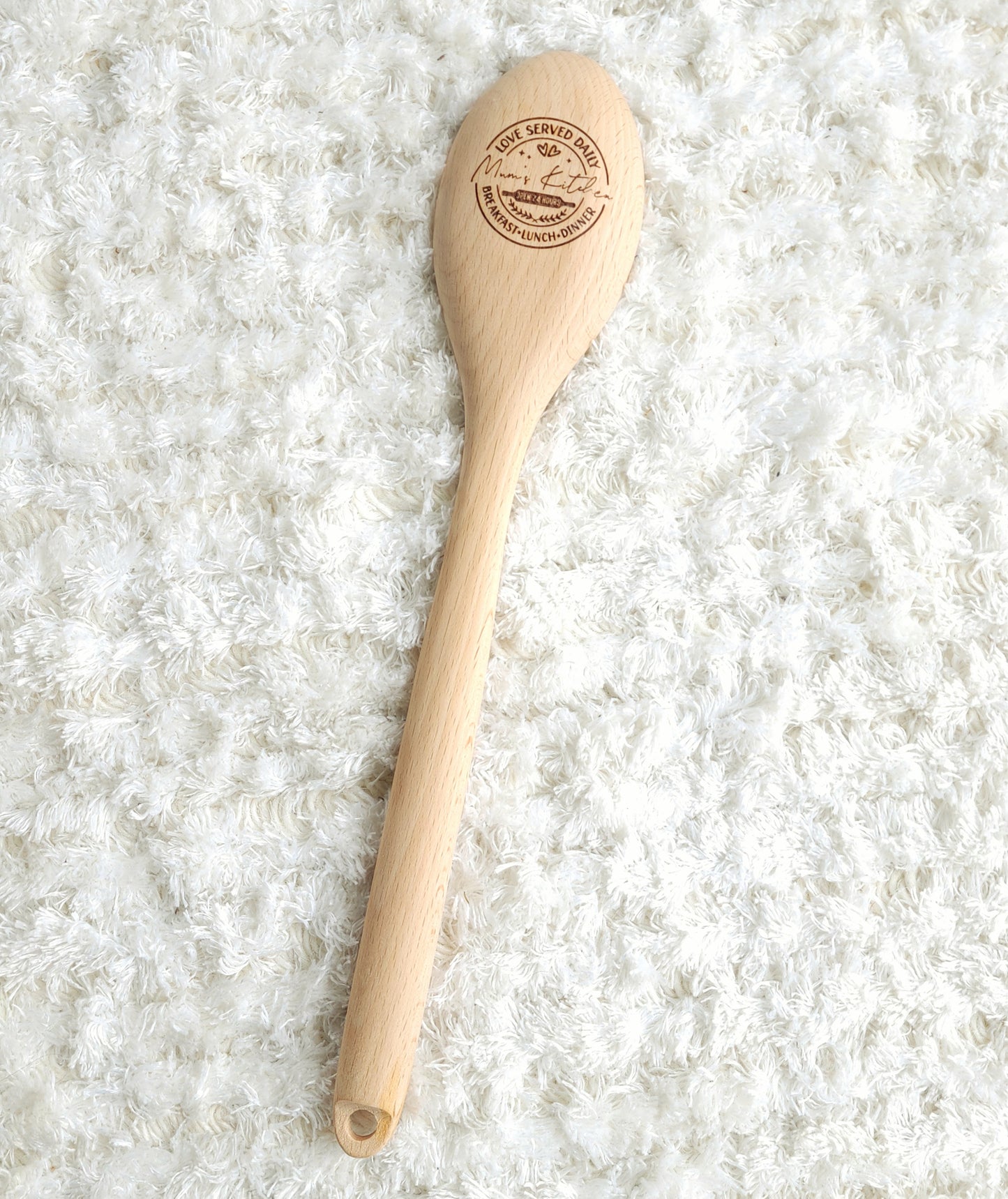 Personalised wooden spoons