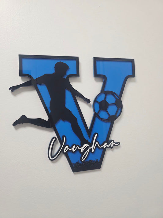 Soccer Wall Letter – Personalised Name Sign