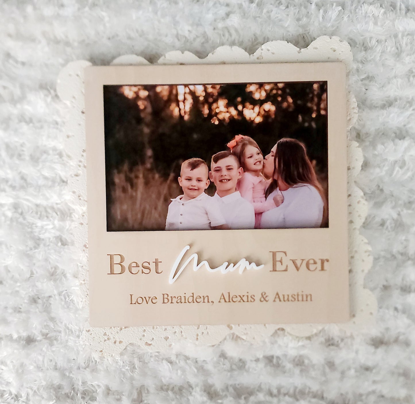 Personalised photo frame - landscape