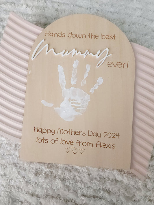 Hands Down Best Mummy Ever plaque