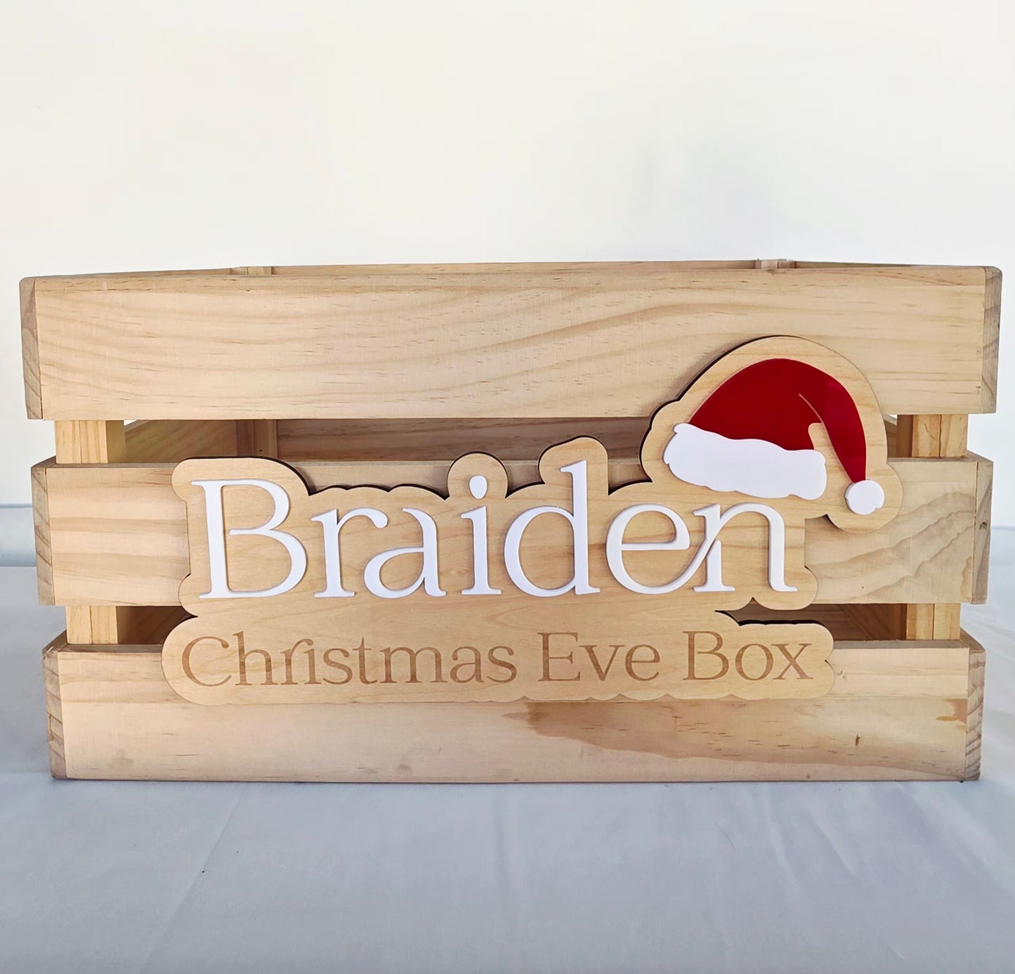 Personalised Christmas crate Large
