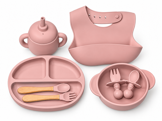 Silicone Baby Feeding Sets.