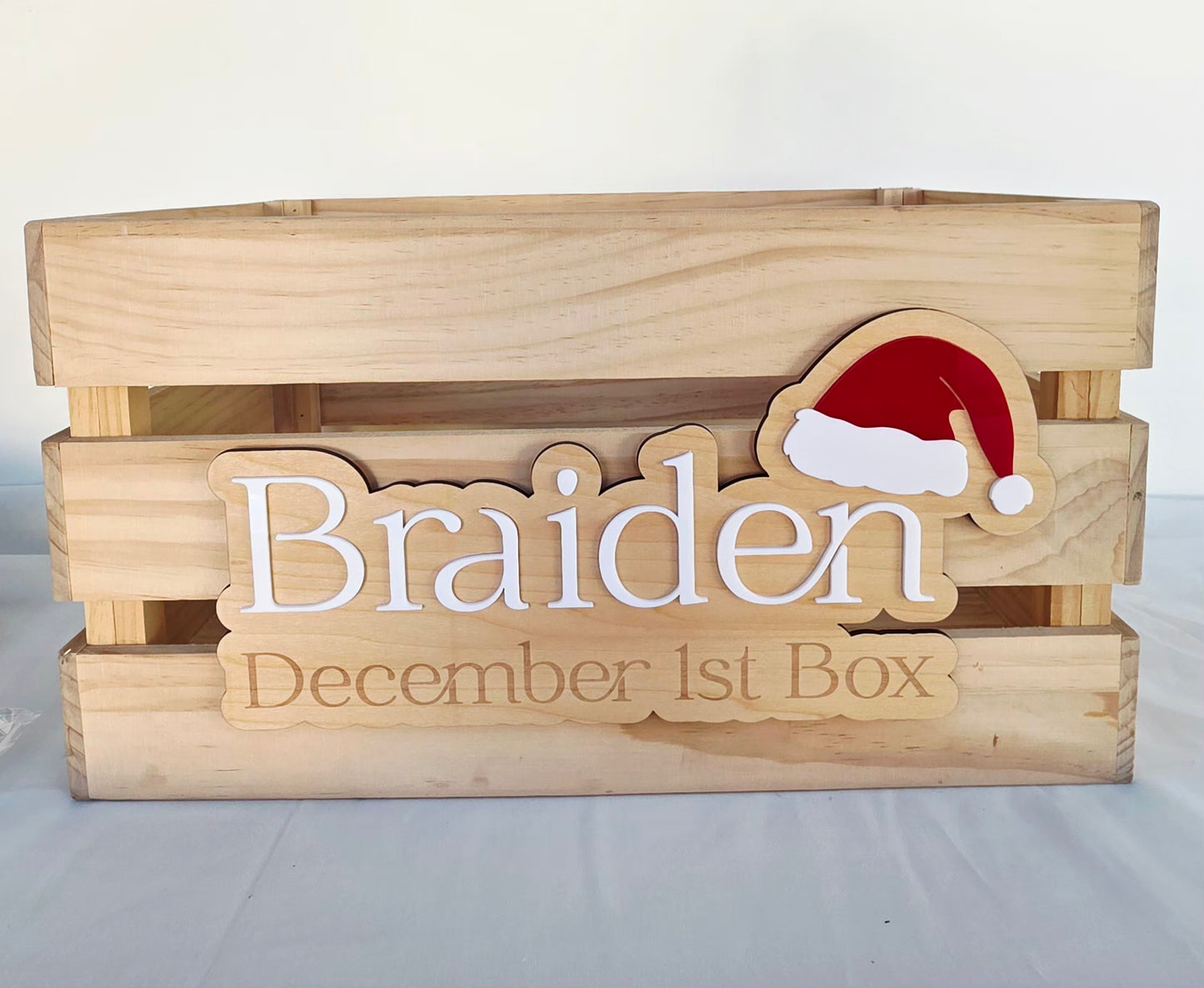 Personalised Christmas crate Large