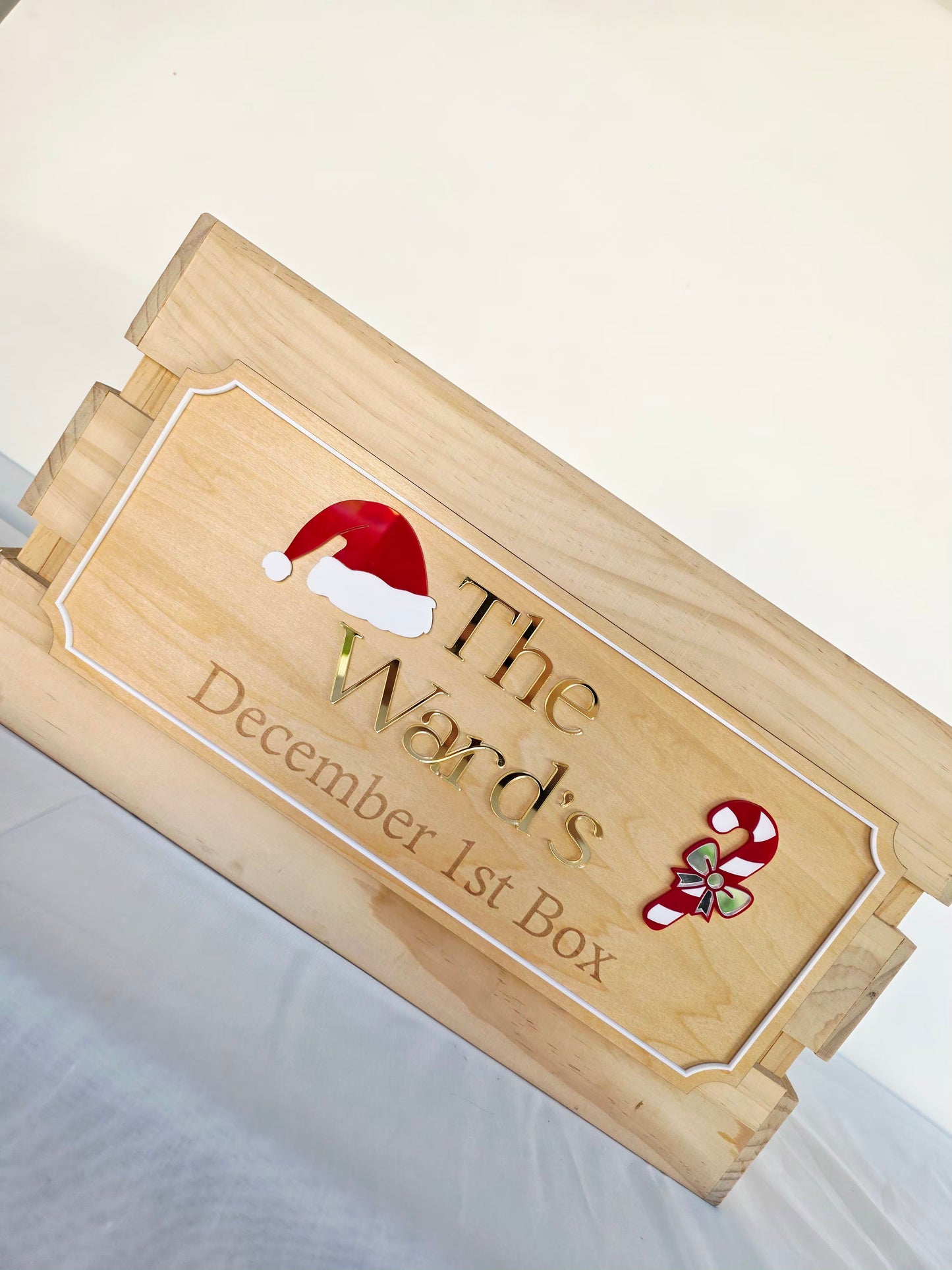 Personalised Christmas crate Large