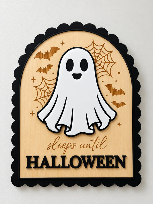 Sleeps Until Halloween Countdown – Ghost