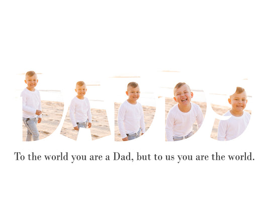 Daddy personalised photo print- Digital File ONLY