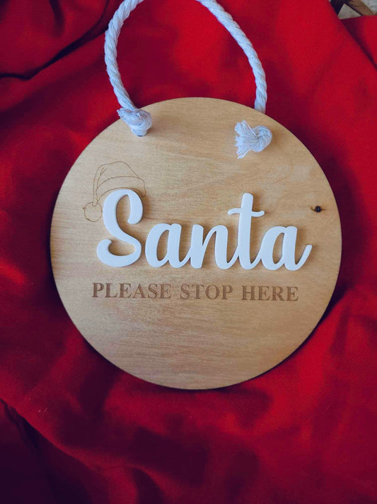 Santa please stop here