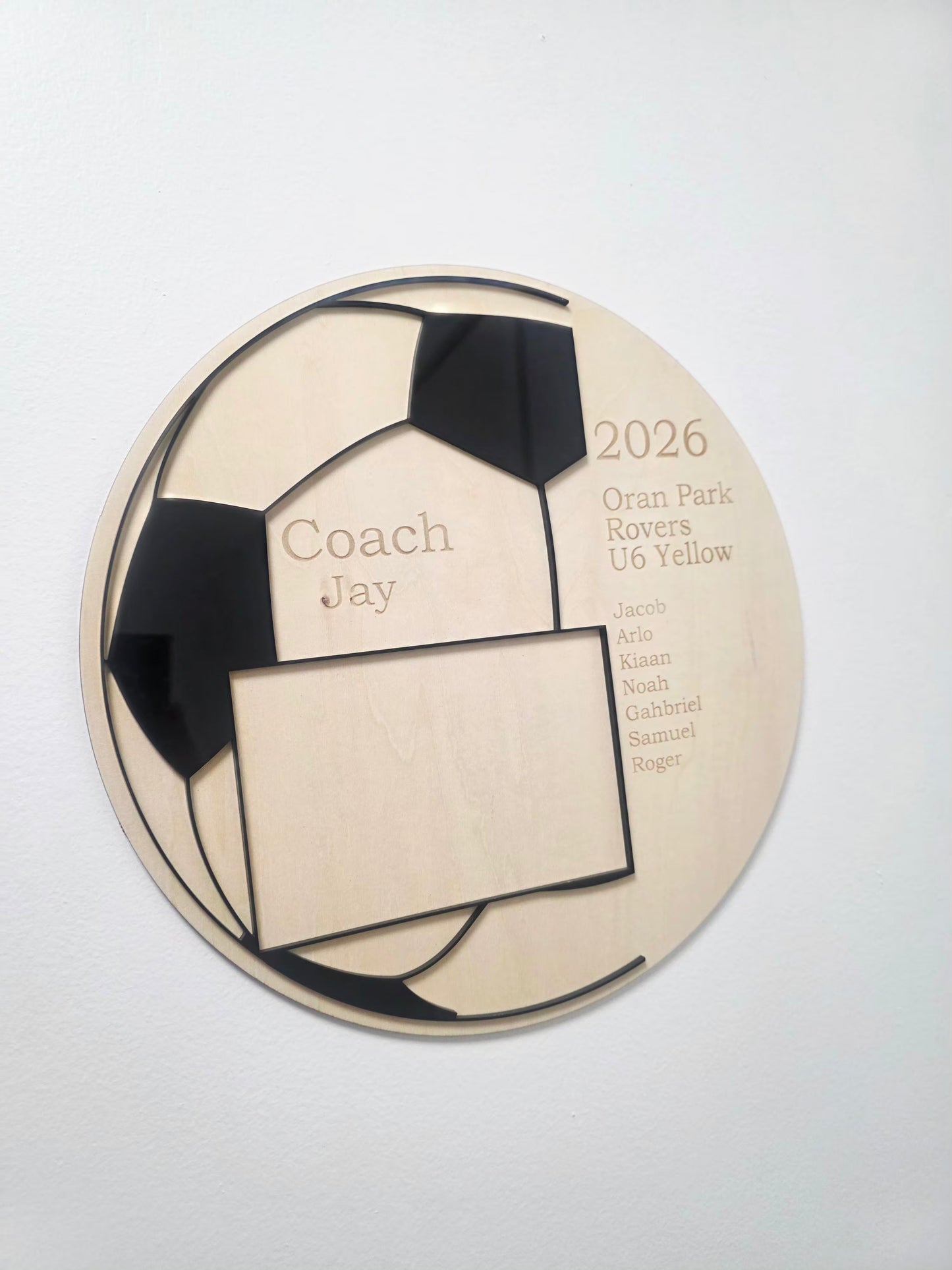 PERSONALISED SOCCER COACH PLAQUE