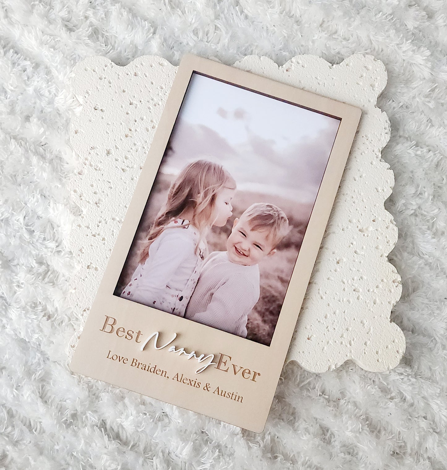 Personalised photo frame- portrait