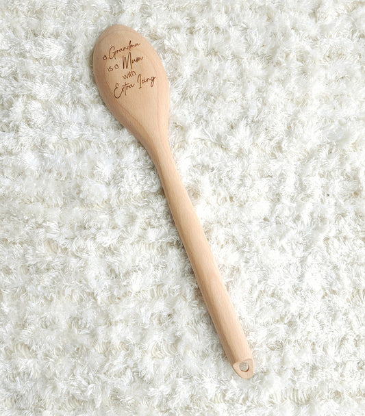 Personalised wooden spoons